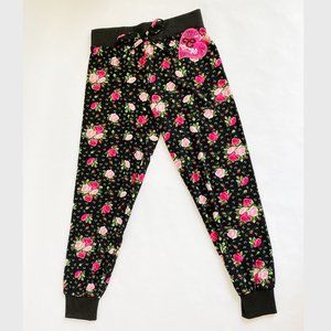 Big Girl Comfy Pajama/Jogger Pants Pink Roses